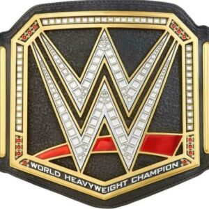 World Heavyweight Wrestling Title Belt 2023 Replica – 2mm Zinc Metal Plates – WingsFit™ Pro Wrestling Championship Belt