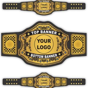 Custom Championship Belt - Personalized Wrestling, MMA & Fantasy Football Trophy Belt - Premium Adult Size Replica Belt